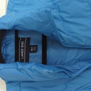 Lands End Medium Tall light blue vest